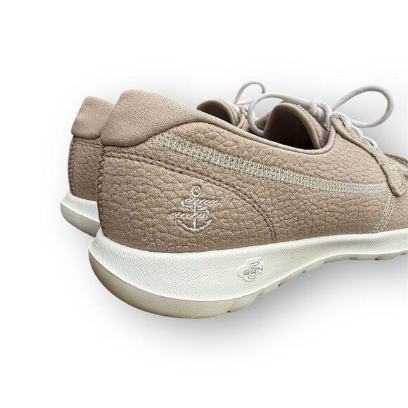 Skechers On-The-Go Flex Lite Eclipse Walking Shoes Beige Athleisure Preppy Foam - Picture 12 of 14